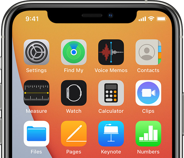 apps on a phone screenshot